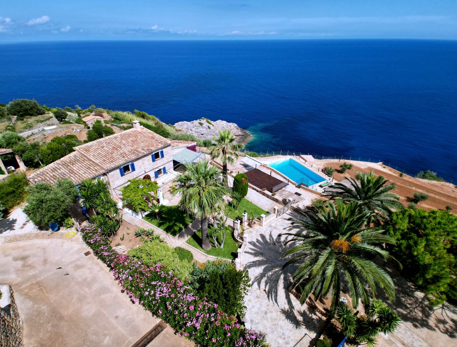 A traditional finca above the sea in Banyalbufar, Mallorca